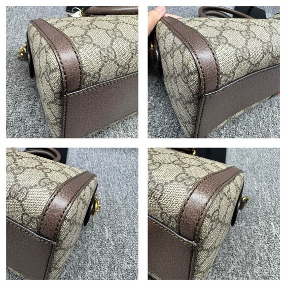GUCCI Ophidia Boston Brown Canvas Satchel ccofb999-102525 - Picture 11 of 16